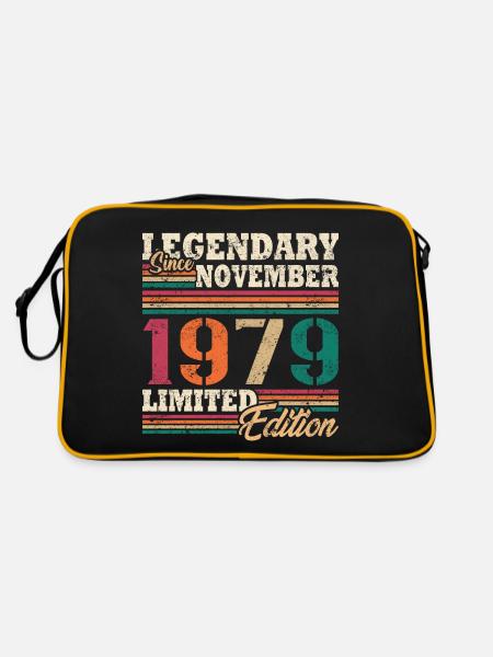 Legendäre November 1979 Limited Edition - Retro Tasche - Schwarz/Gold