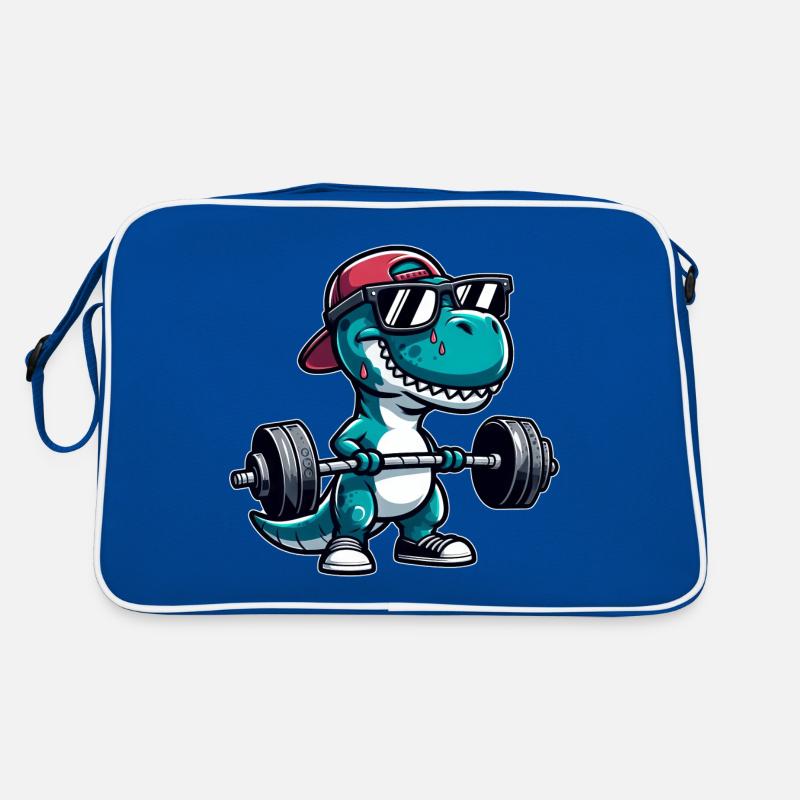 T-Rex Workout Dino Krafttraining Retro Tasche