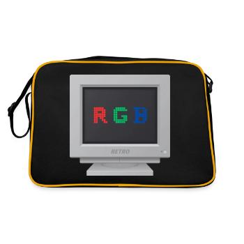 CRT design - Signal RGB - Retro Bag - black/gold - Back