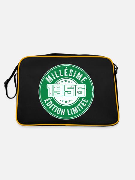 Millésime 1956 | édition limitée Anniversaire 1956 - Sac Retro - noir/or - Dos