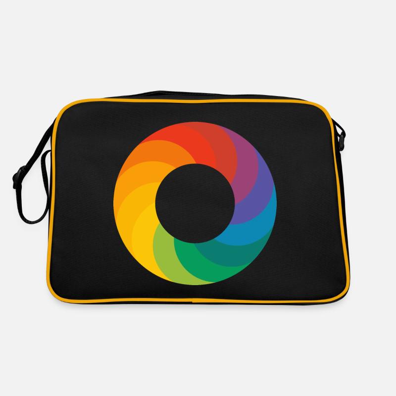 Regenbogen Ring - Logo Retro Tasche