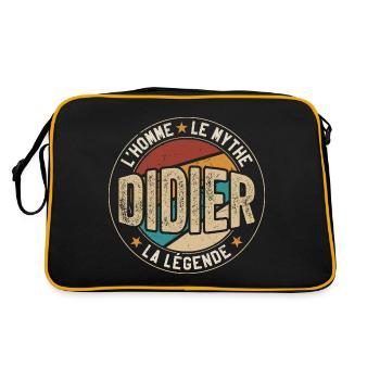 Didier Cadeau Humour Idée-cadeau pour un homme - Sac Retro - noir/or - Dos