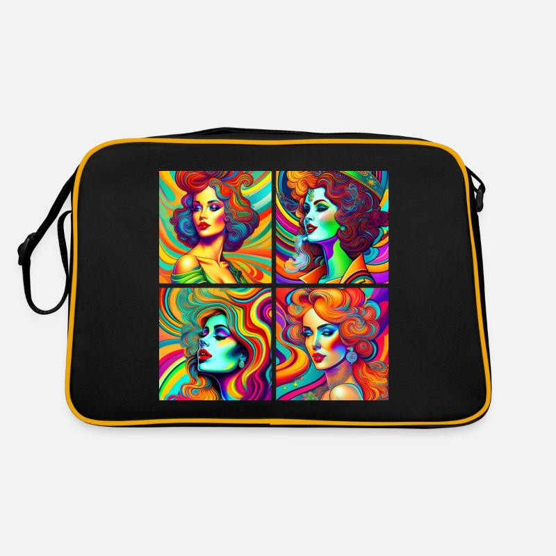 psychedelische Léa Retro Tasche