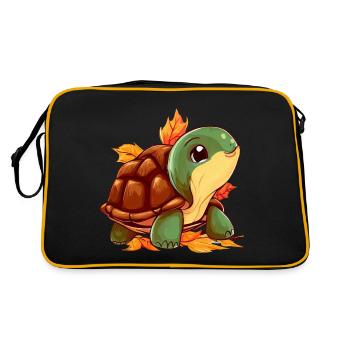 Autumn turtle: walk through - Retro Bag - black/gold - Back