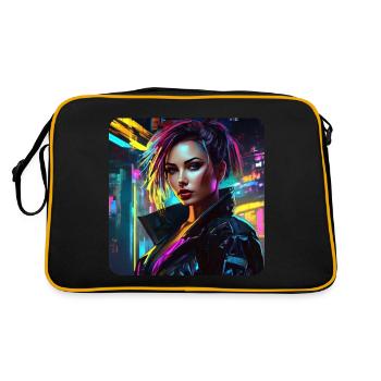 Cool Sexy Streetwear Gothic Girl - Sac Retro - noir/or - Dos