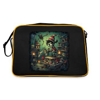 Zombie Imp Factory - Creepy - Retro Bag - black/gold - Back
