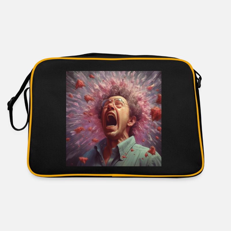 Bacteria fly when sneezing Retro Bag