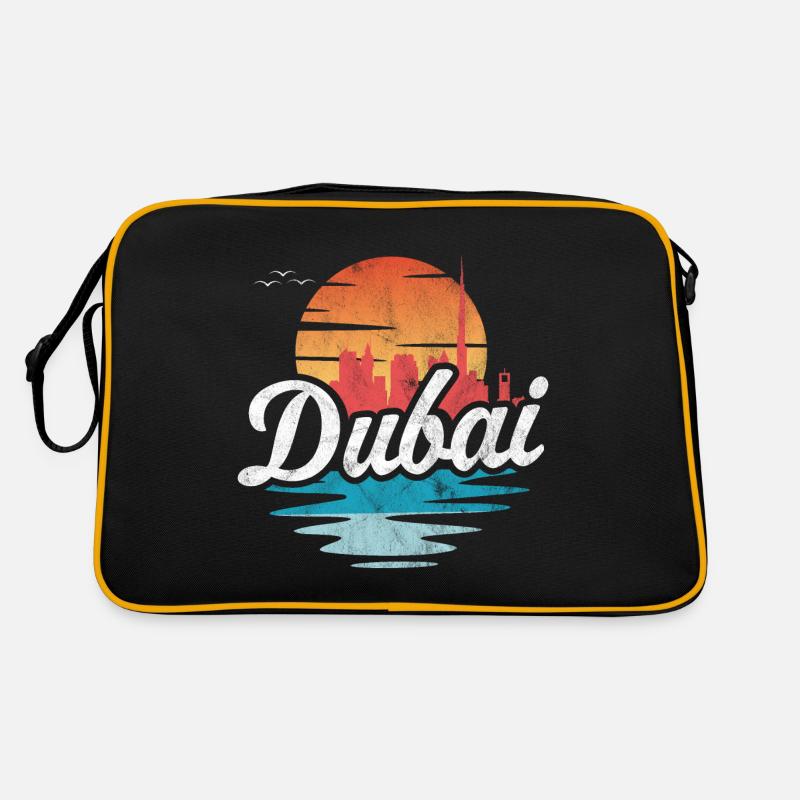 Dubai - Retro Tasche - Schwarz/Gold