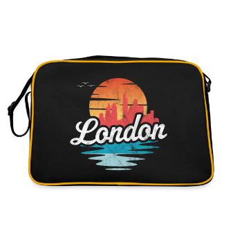 Ville de Londres - Sac Retro - noir/or - Dos