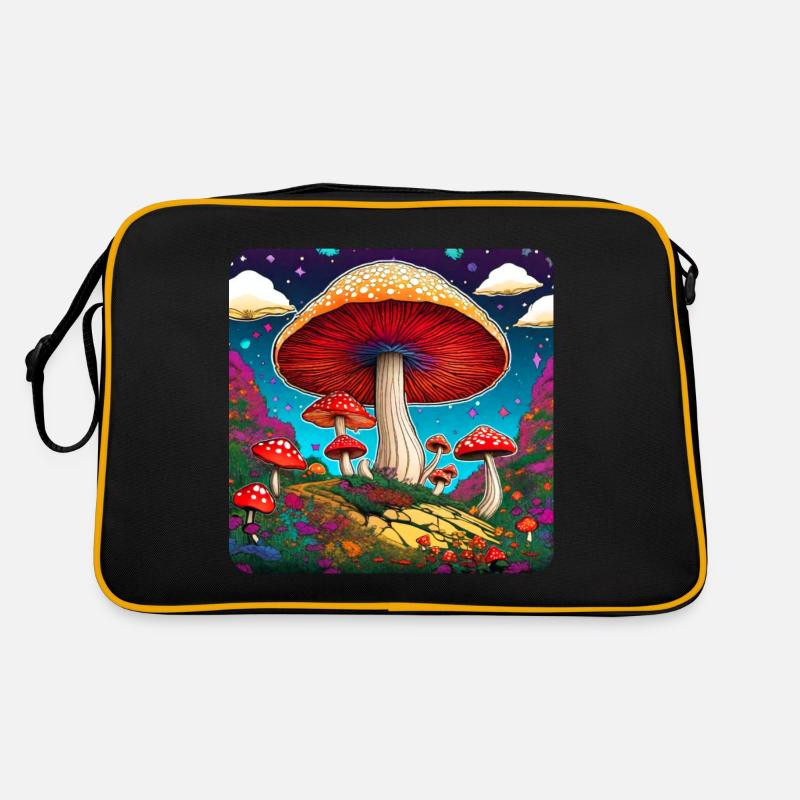 Champignons de crapaud cool Sac Retro