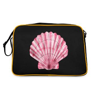 Coquille - Sac Retro - noir/or - Dos