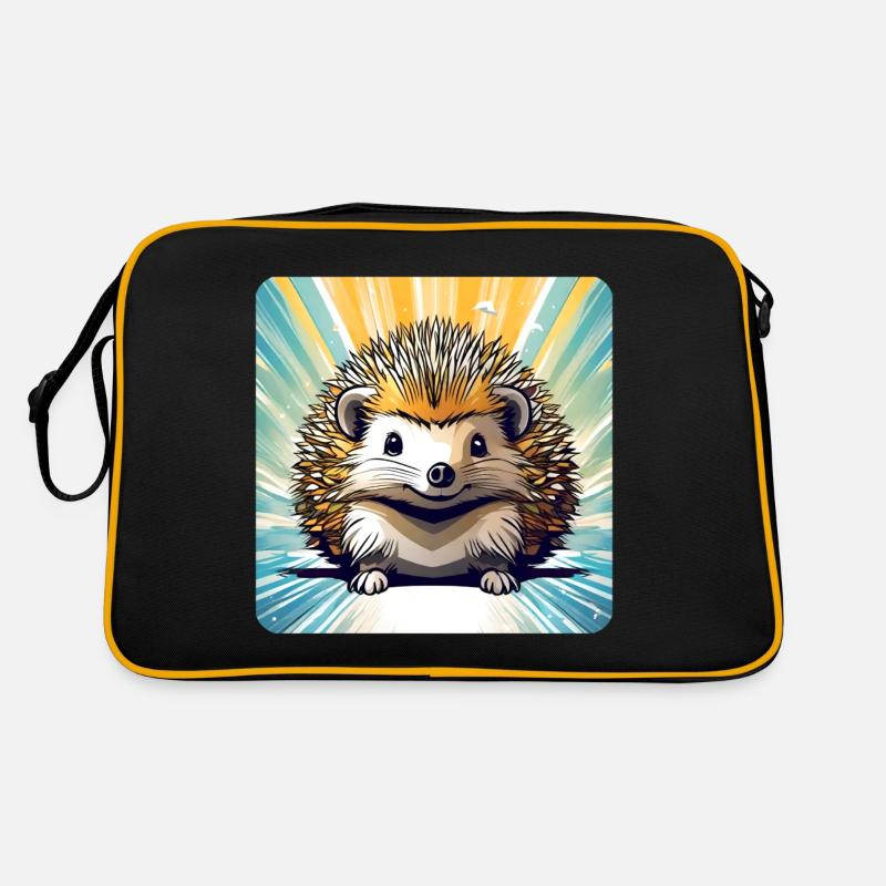 Niedlicher kleiner Igel Retro Tasche