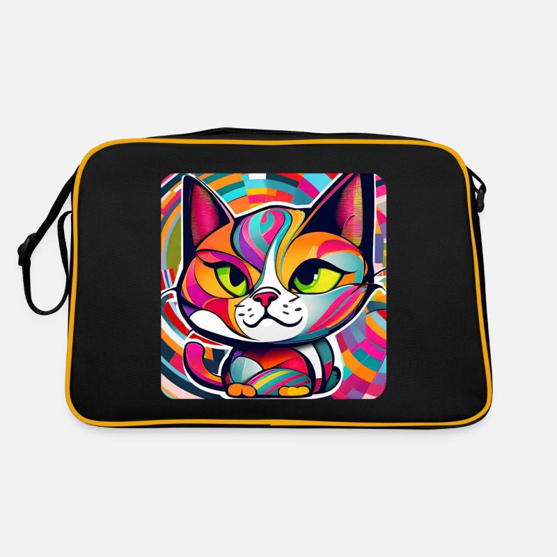 Chat dans le style graffiti Sac Retro