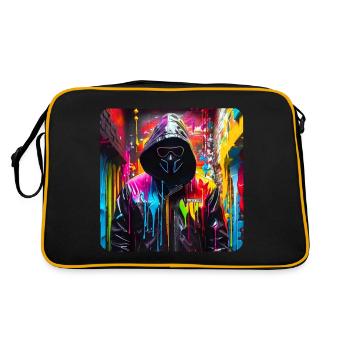 Cyberpunk Anonyme - Sac Retro - noir/or - Dos