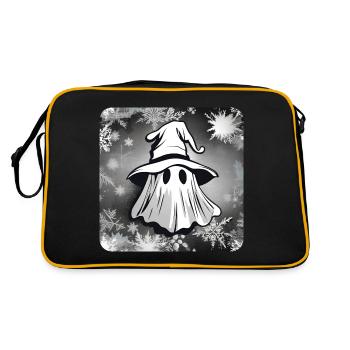 Mignon petit croque-mitaine avec de la neige - Sac Retro - noir/or - Dos