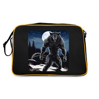 Scary Werewolf - Retro Bag - black/gold - Back