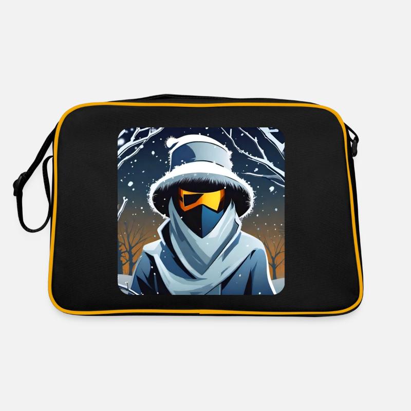 Fantôme effrayant cool avec des lunettes Sac Retro