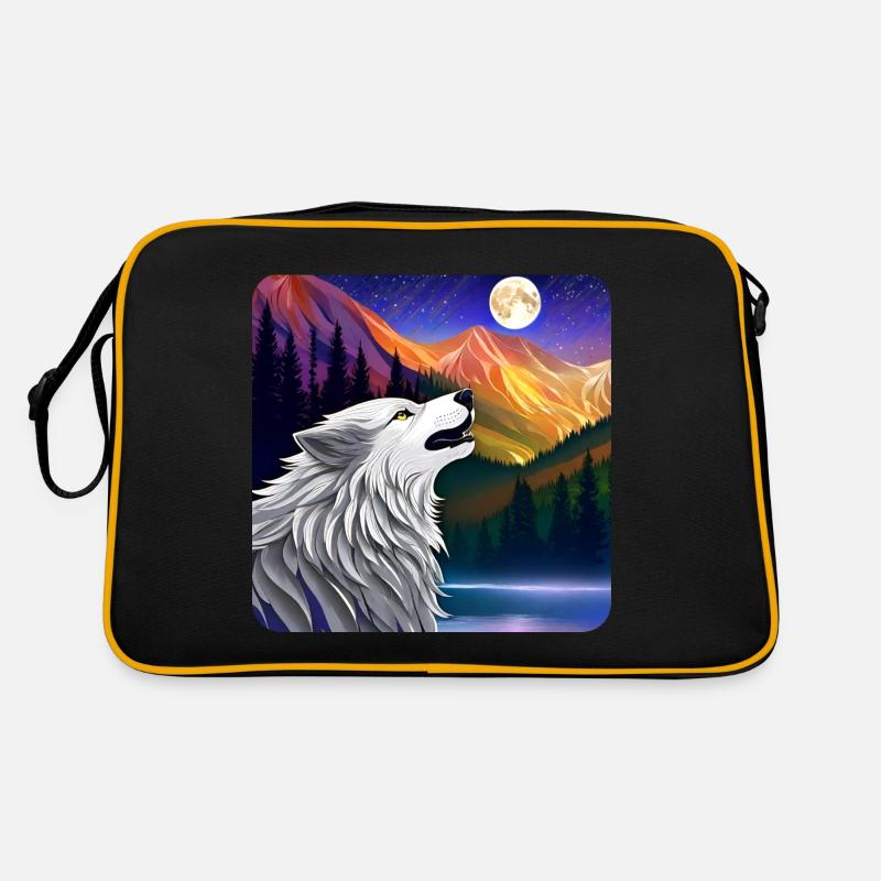 Fier loup espritanimal Sac Retro