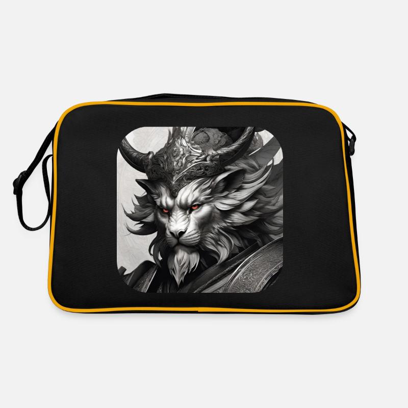 Löwen Dämon Retro Tasche