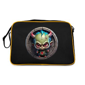 Rôti du diable - Sac Retro - noir/or - Dos