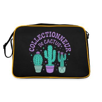 Collectionneur de Cactus - Sac Retro - noir/or - Dos