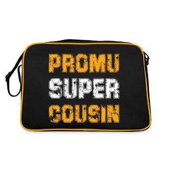 Promu Super Cousin Cadeau Rigolo Homme Cousin - Sac Retro - noir/or - Dos