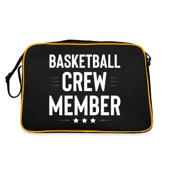 Équipe de basket-ball - Sac Retro - noir/or - Dos