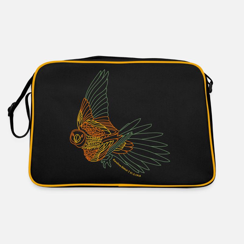 Extinct Animals: Carolina Parakeet Vector Retro Bag