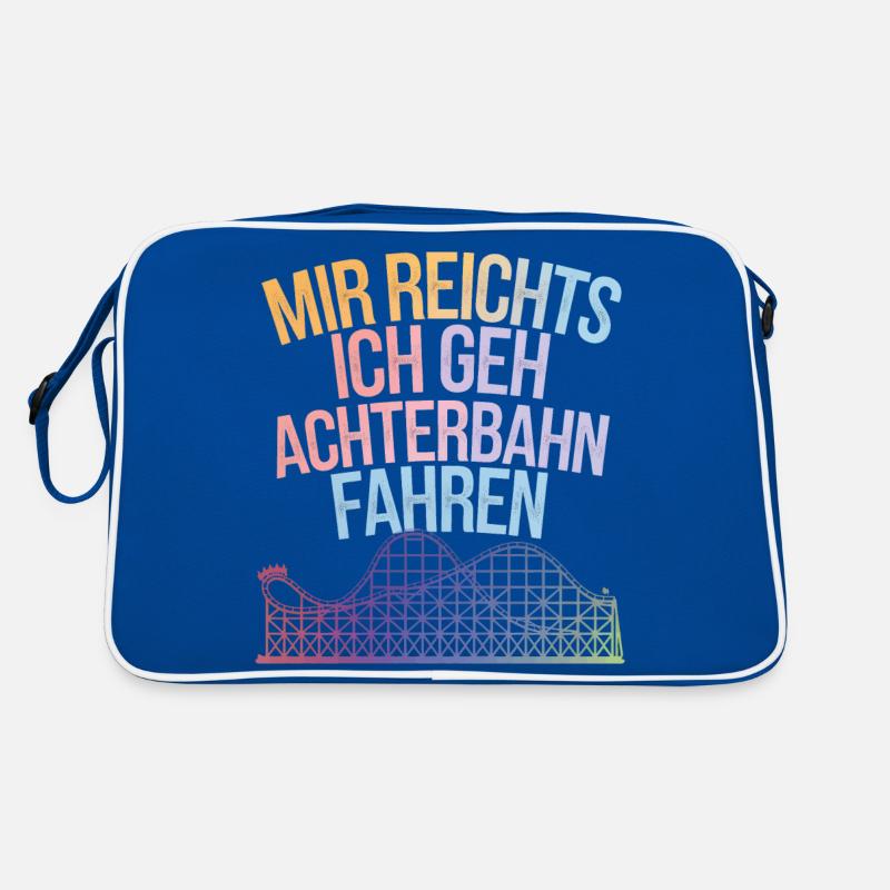 Achterbahn Freizeitpark Roller Coaster Retro Tasche