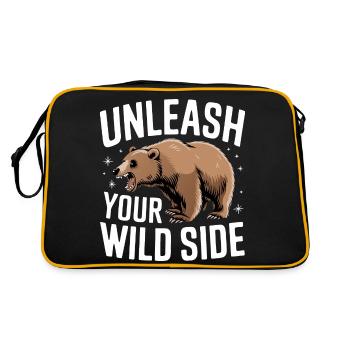 Ours Grizzli Ours brun Ours - Sac Retro - noir/or - Dos