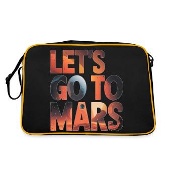 Mars Planète Planète Système Solaire - Sac Retro - noir/or - Dos
