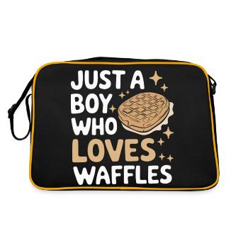 Waffles Breakfast Sweets - Retro Bag - black/gold - Back