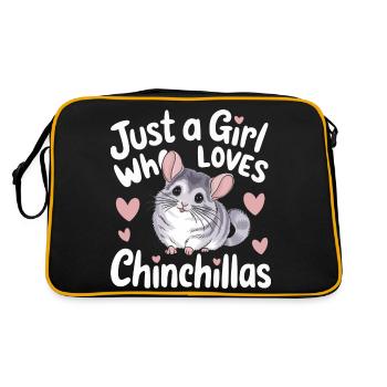 Chinchilla Souris Chinchillas - Sac Retro - noir/or - Dos