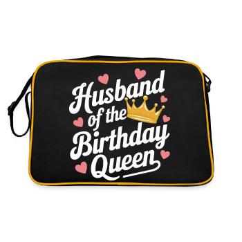 Husband, Spouse, Family, Wedding - Retro Bag - black/gold - Back