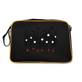 Discussion entre deux. - Sac Retro - noir/or - Dos