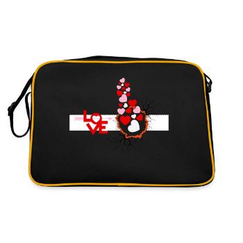 L’amour est l’amour - Sac Retro - noir/or - Dos
