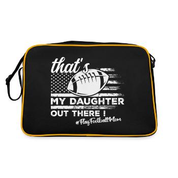My Daughter Flag Football Mom Of A Flag Football - Sac Retro - noir/or - Dos