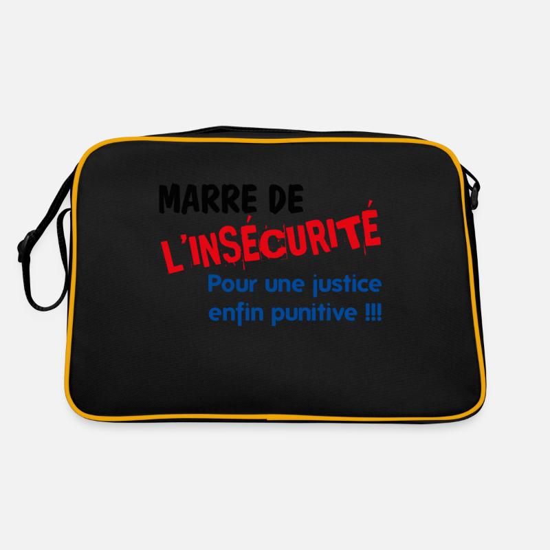 Marre de l'insécurité Sac Retro