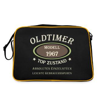 Oldtimer 55th birthday model 1967 - 2022 - Retro Bag - black/gold - Back