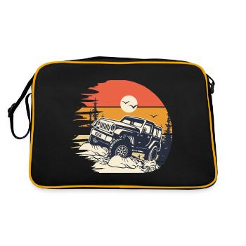 4x4 offroad 4X4 humour off road - Sac Retro - noir/or - Dos