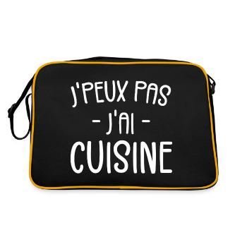 J'peux Pas J'ai Cuisine - Sac Retro - noir/or - Dos