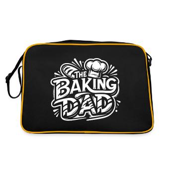 Pâtisserie papa cuisineur papa notre papa cuit - Sac Retro - noir/or - Dos