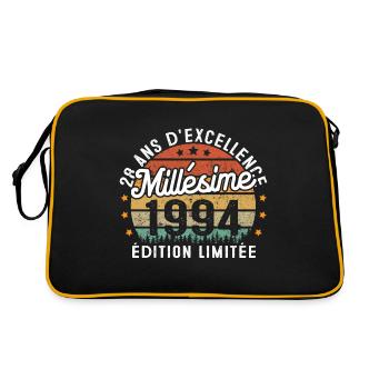 Cadeau d'anniversaire 28 Ans Millésime 1994 - Sac Retro - noir/or - Dos