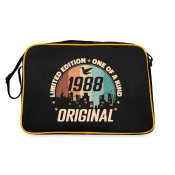 1988 Geburtstagsgeschenk Timeless '88 Vintage 1988 - Retro Tasche - Schwarz/Gold - Hinten