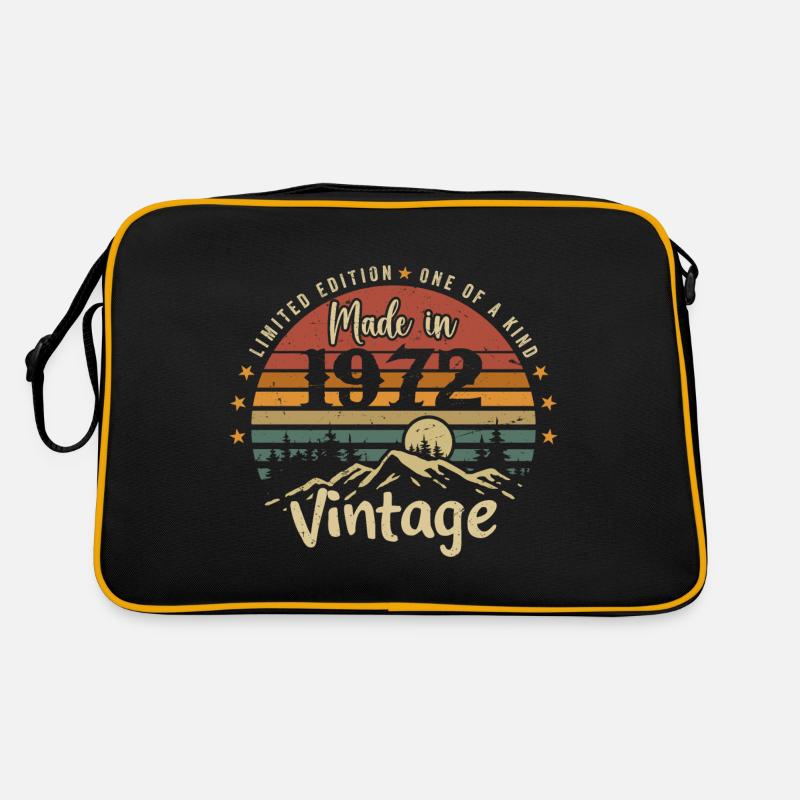 1972 Anniversaire Né En 1972 Édition Limitée Sac Retro