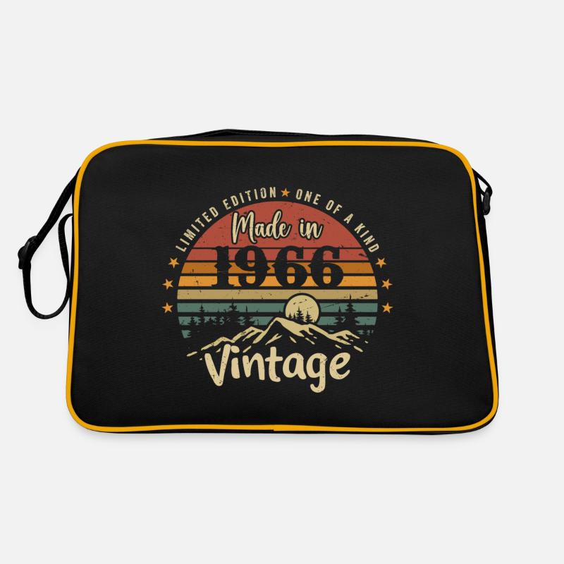 1966 Anniversaire Né En 1966 Édition Limitée Sac Retro