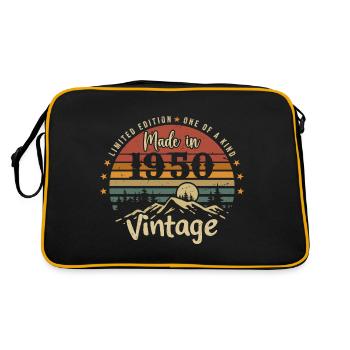 1950 Anniversaire Né En 1950 Édition Limitée - Sac Retro - noir/or - Dos