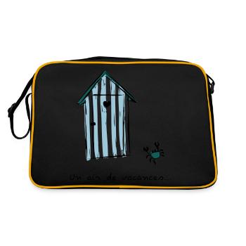 Cabine de plage - Sac Retro - noir/or - Dos