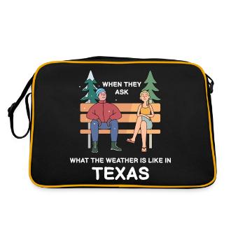Texas Weather Crazy Change Design pour Proud - Sac Retro - noir/or - Dos