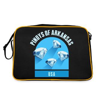 Design Fil-Am de l’Arkansas pour les fiers Pinoys - Sac Retro - noir/or - Dos